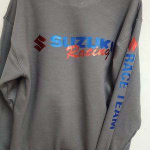 SUZUKI Racing Sweatshirt Hoodie Premium Metallic Print Unisex S-XL NEW HD
